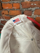 Load image into Gallery viewer, Vintage Budweiser Red Stripe SnapBack Hat
