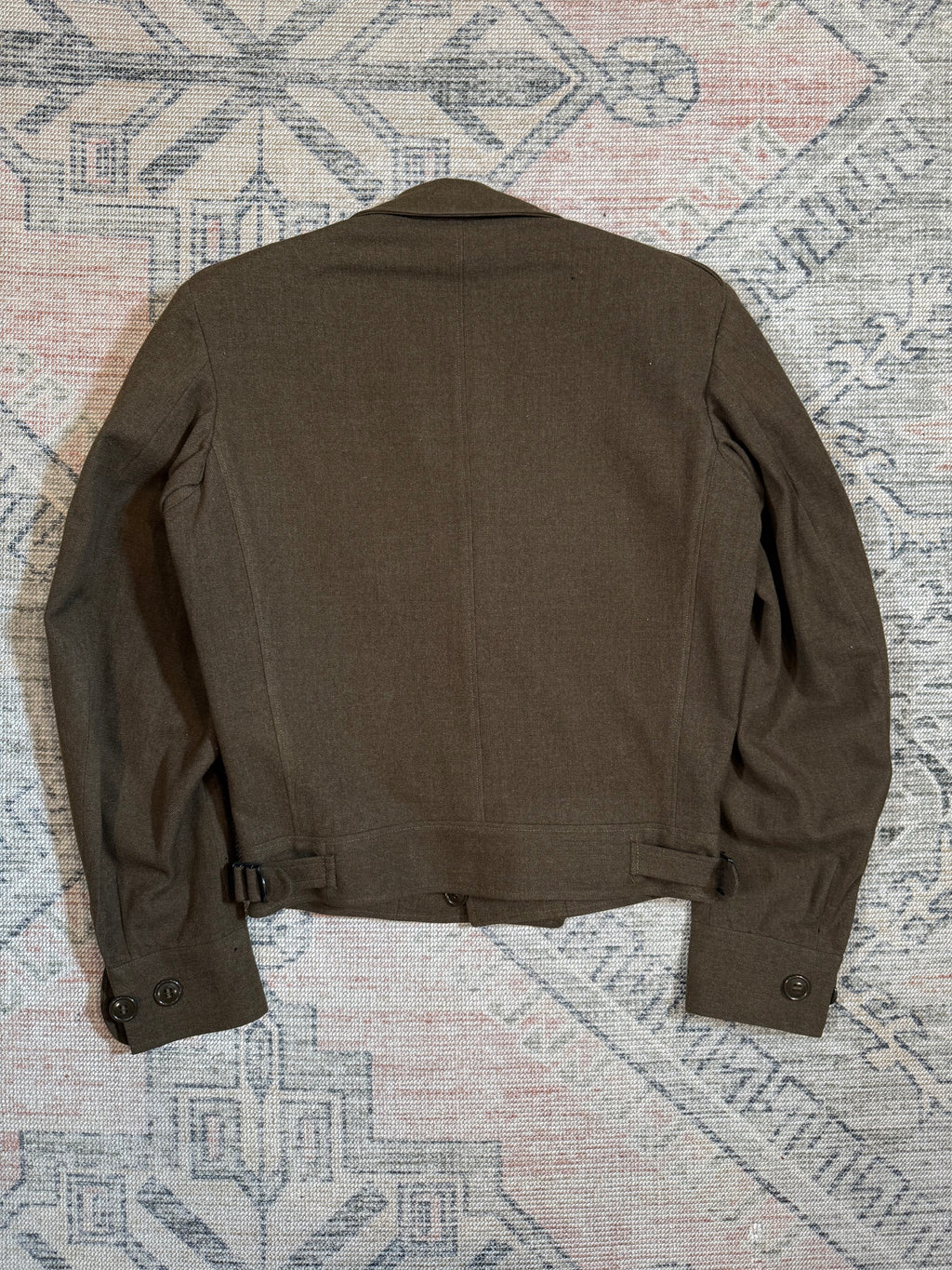 Vintage Wool Military Jacket (32R, See Measurements)
