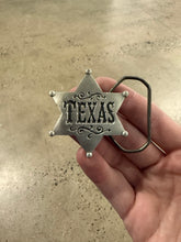 Load image into Gallery viewer, Vintage Texas Sheriffs Star Belt Buckle
