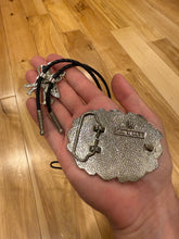 Load image into Gallery viewer, Vintage Line Dancing Belt Buckle + Bolo Tie Combo
