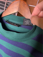 Load image into Gallery viewer, Vintage 80s Striped Mock Neck Shirt (XL)
