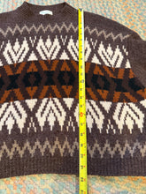 Load image into Gallery viewer, Vintage Benetton Shetland Wool Pattern Sweater (WM)
