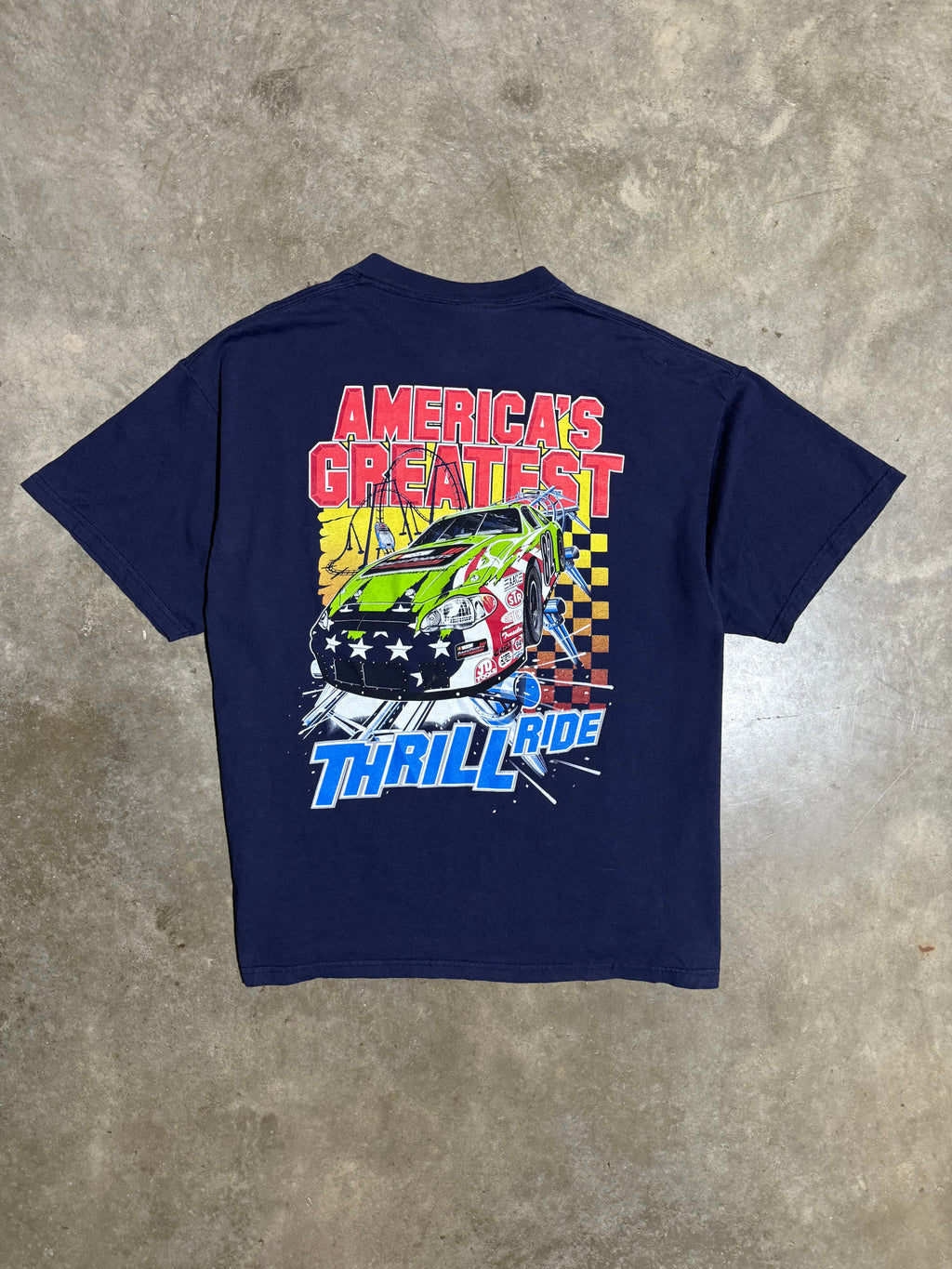 Y2K Nascar Americas Greatest Thrill Ride T-Shirt (XL)
