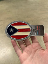 Load image into Gallery viewer, 2000s Puerto Rico Flag Unworn Belt Buckle

