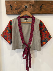 Vintage Women’s Quilted Front Tie Shirt (WM)