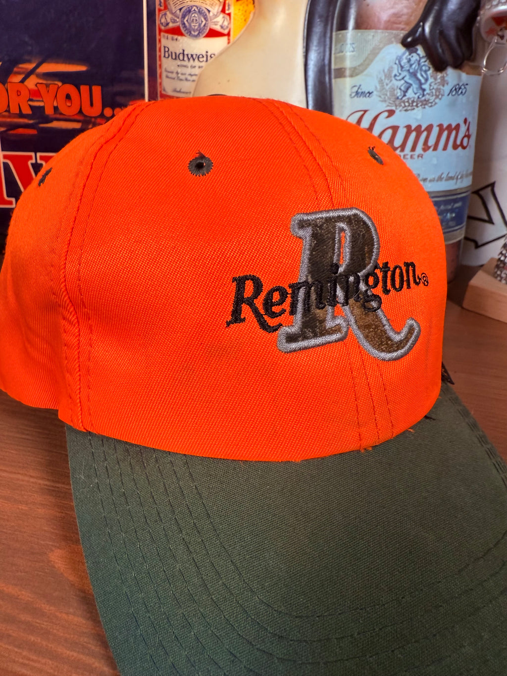 2000s Remington Rifles Orange Strap Hat