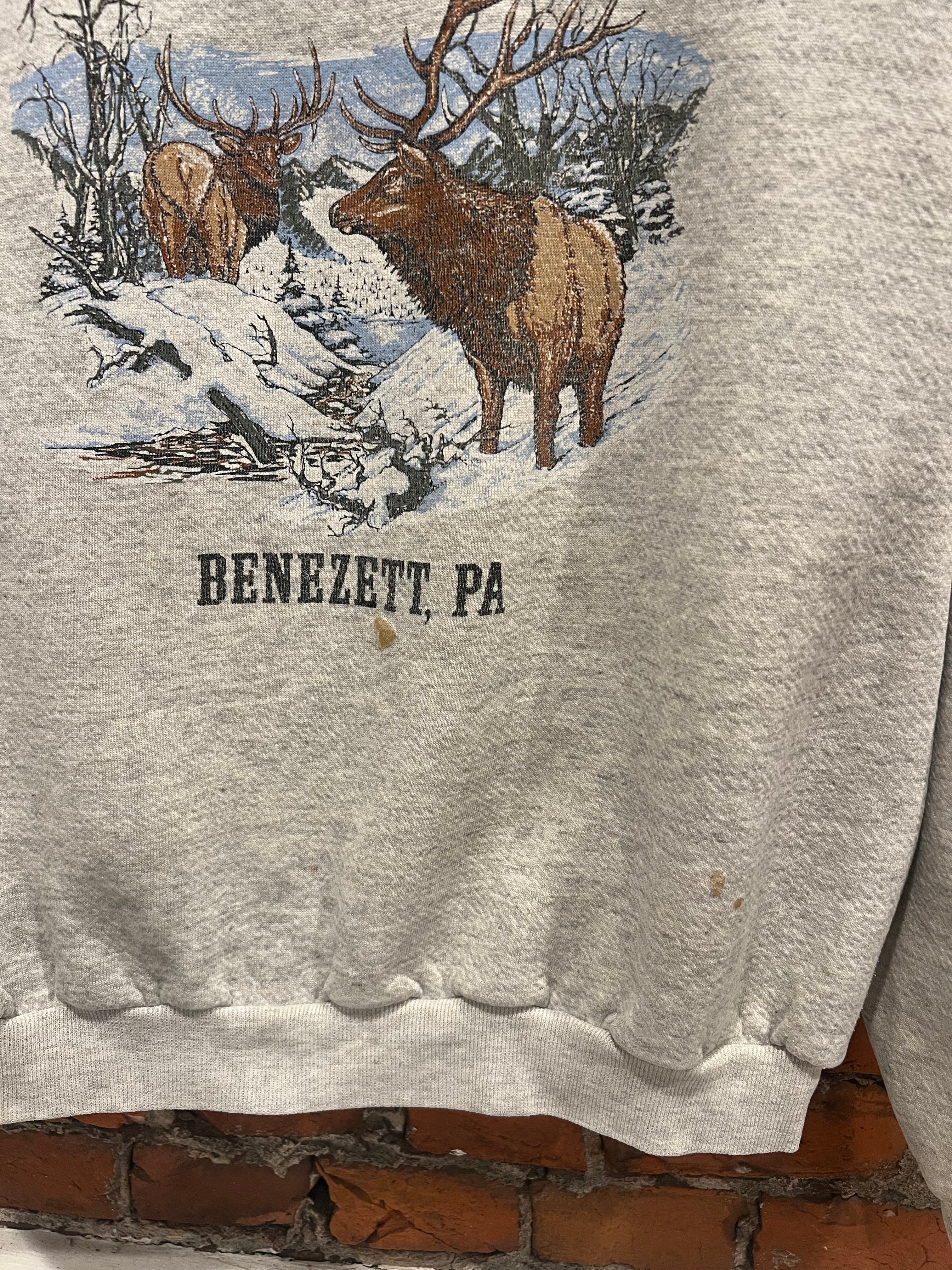 Vintage Benezett Store Elk Crewneck (XL)