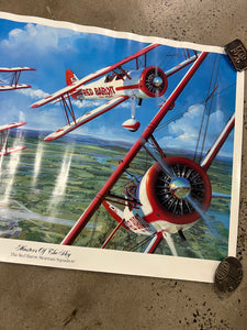 Vintage Red Baron Frozen Pizza Double Sided Poster (2ftx3ft)