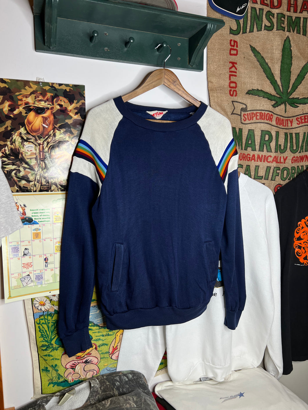 Vintage 70s/80s Rainbow Sweatshirt (S)