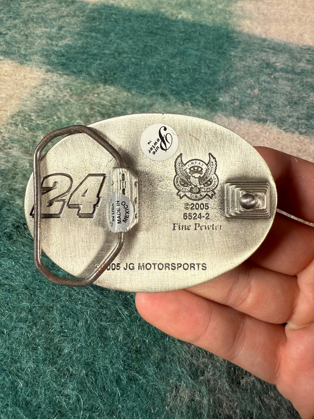 2005 Jeff Gordon Flames Nascar Belt Buckle