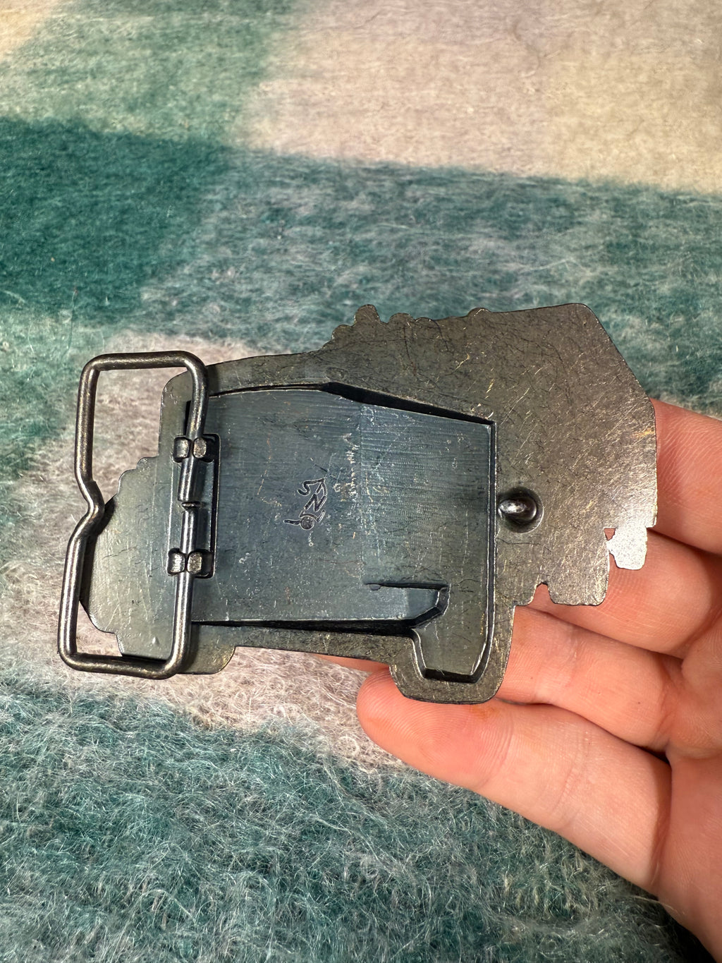 Vintage Semi Truck Belt Buckle