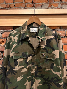 Vintage Duck Bay Camo Button Up Shirt (L)