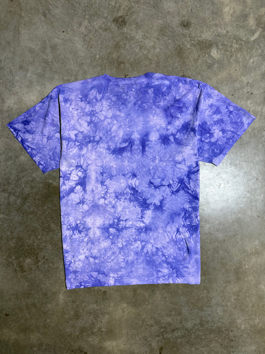 Vintage Tie Dye Hummingbird Purple T-Shirt (XL)