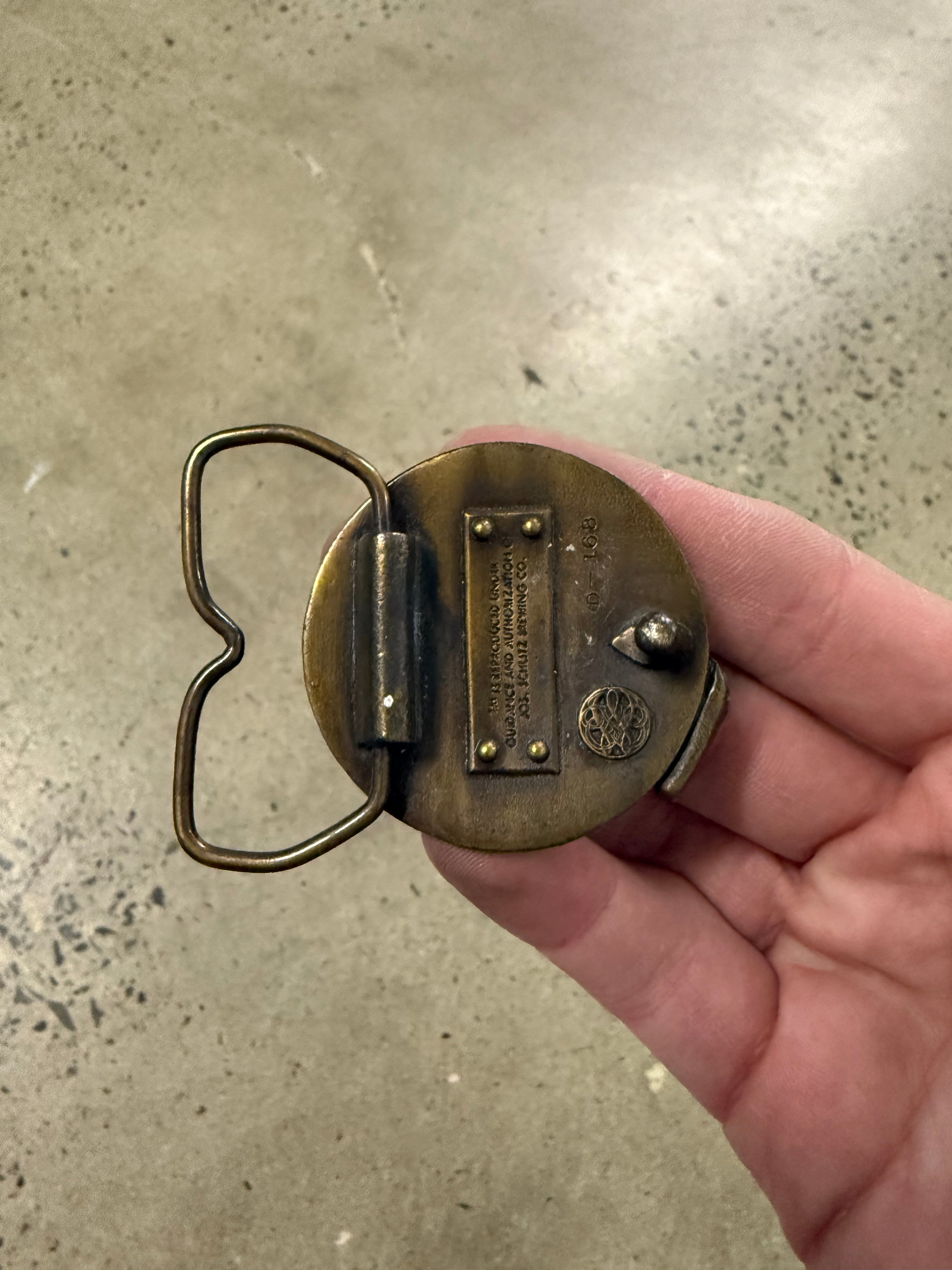Vintage 70s Schlitz Beer Belt Buckle