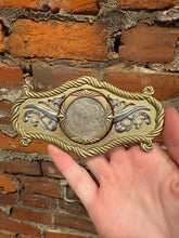 Load image into Gallery viewer, 1921 Silver Dollar Flipping Belt Buckle
