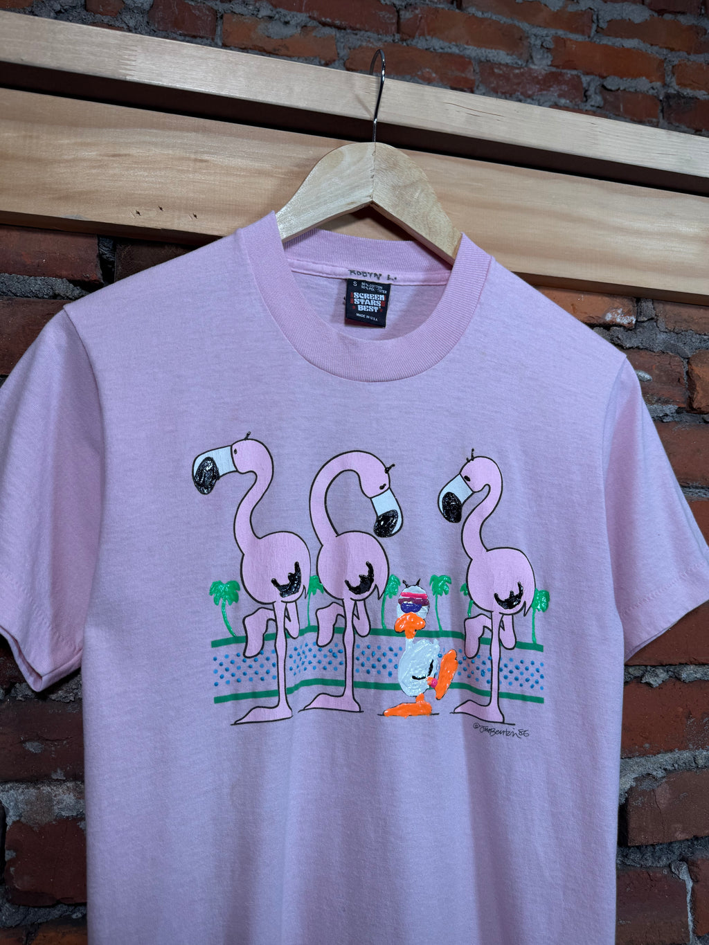 Vintage Flamingos and Duck Tee (WS)