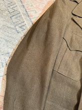 Load image into Gallery viewer, Vintage Wool Military Jacket (32R, See Measurements)
