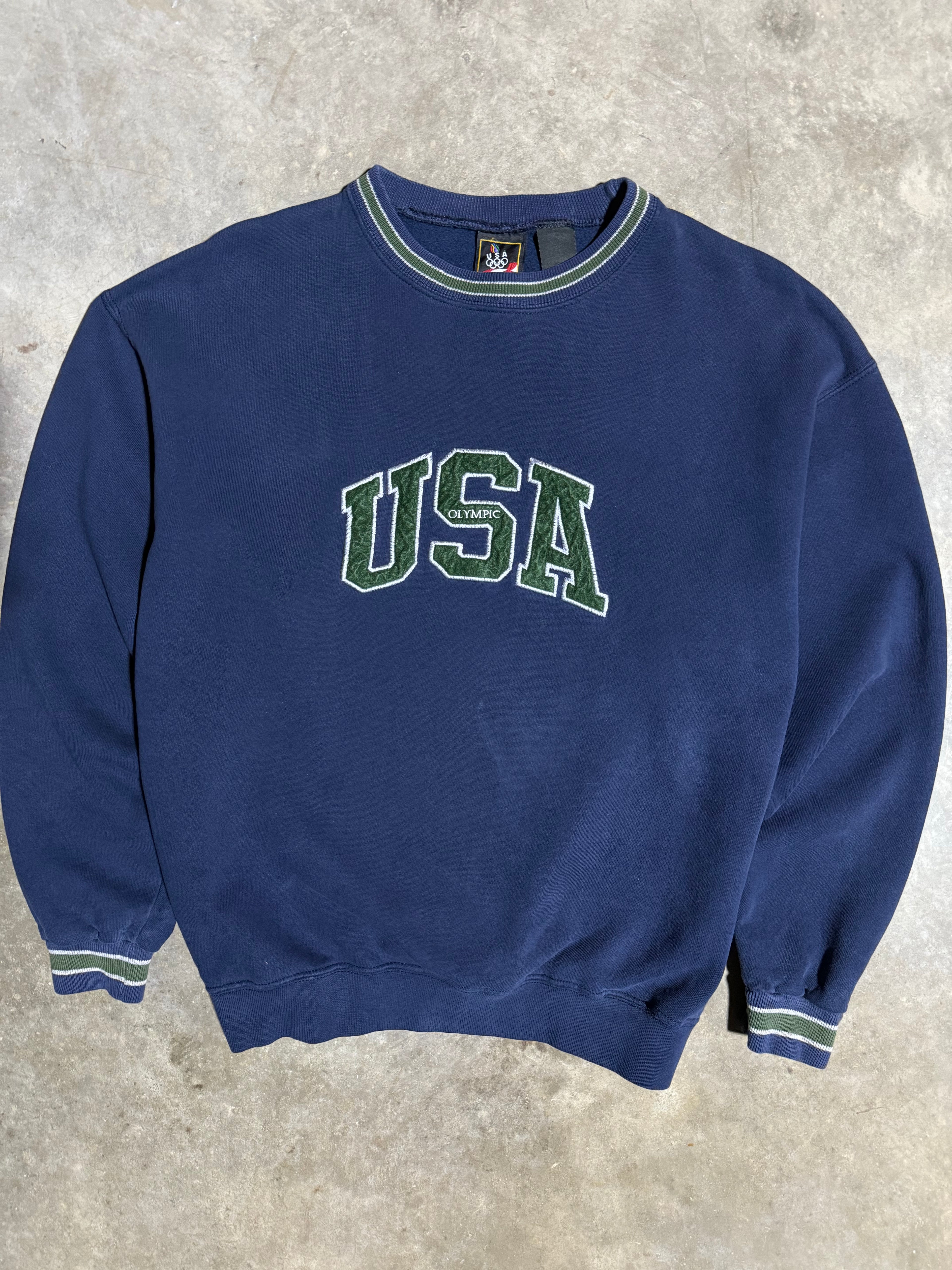 Vintage USA Olympics Blue Crewneck (L)