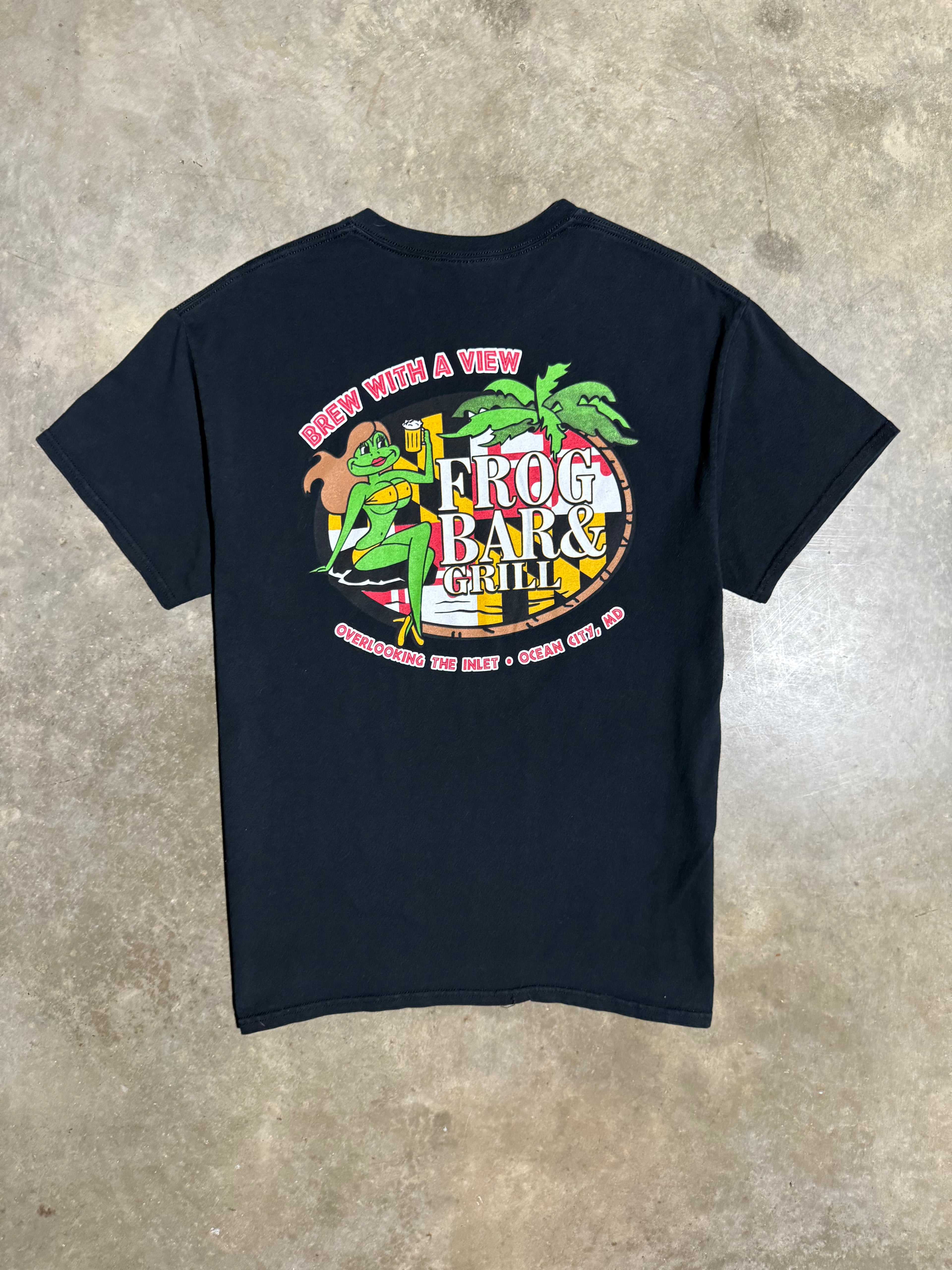 Vintage Brew with a View Frog Bar T-Shirt (L)