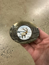 Load image into Gallery viewer, Vintage Elk Circle Belt Buckle
