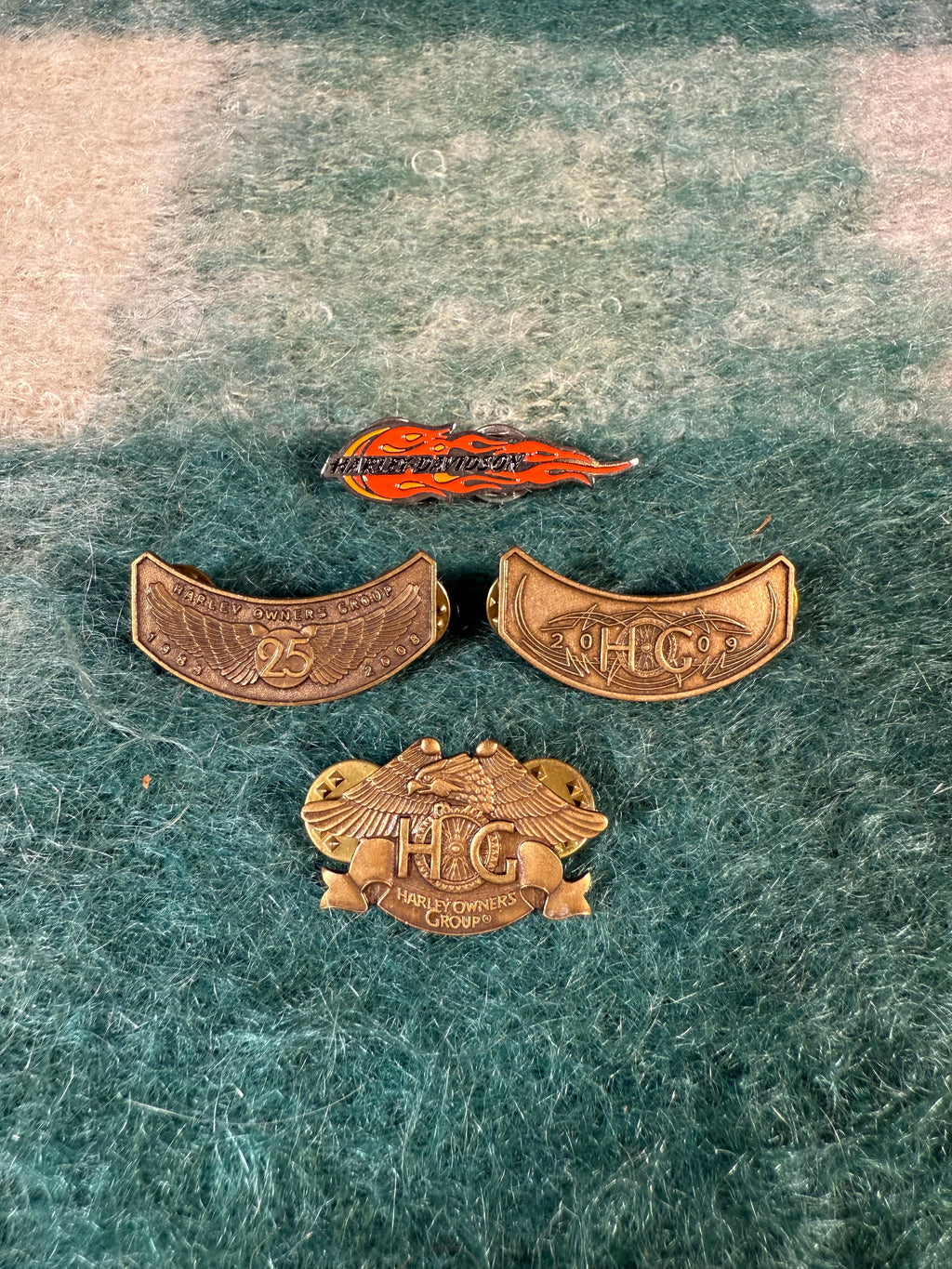 Lot of 4 Harley Davidson Motorcycle Pins