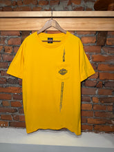 Load image into Gallery viewer, Vintage 2006 Yellow Harley Davidson Flame Pocket Tee (XL)
