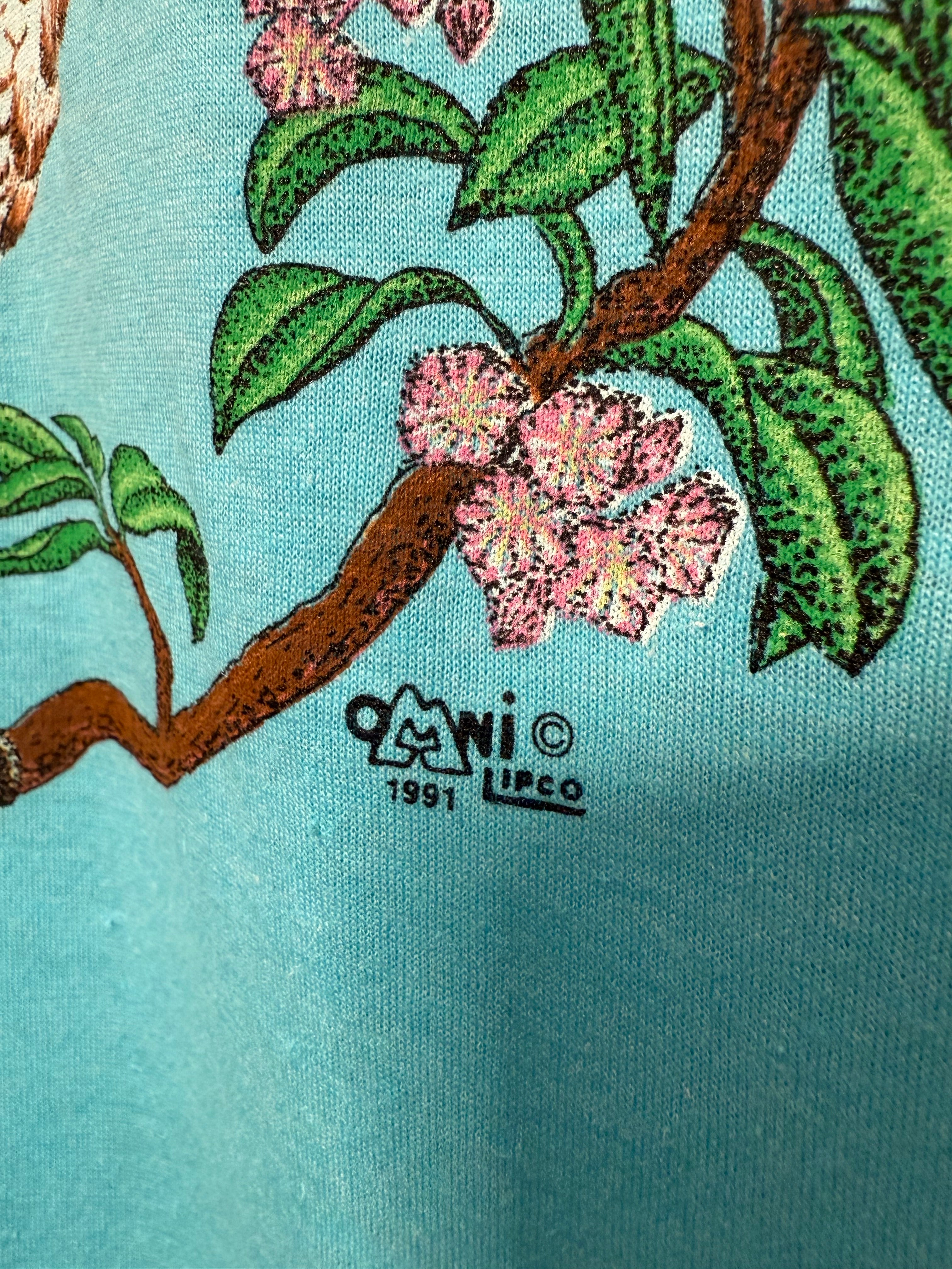 Vintage 1991 Blue Pheasant T-Shirt (M)
