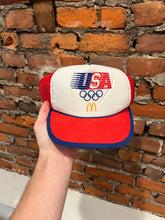 Load image into Gallery viewer, Vintage 1984 McDonalds Olympics Trucker Hat
