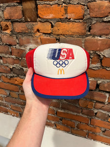 Vintage 1984 McDonalds Olympics Trucker Hat