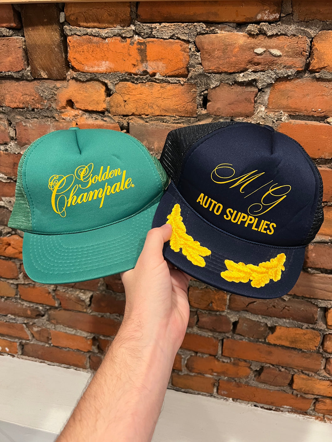 Lot of 2 Vintage Trucker Hats