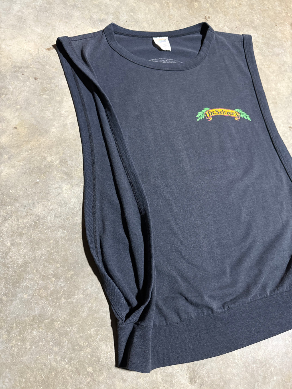 Vintage 80s Dr Seltzer Hangover Helper Sleeveless Shirt (M)