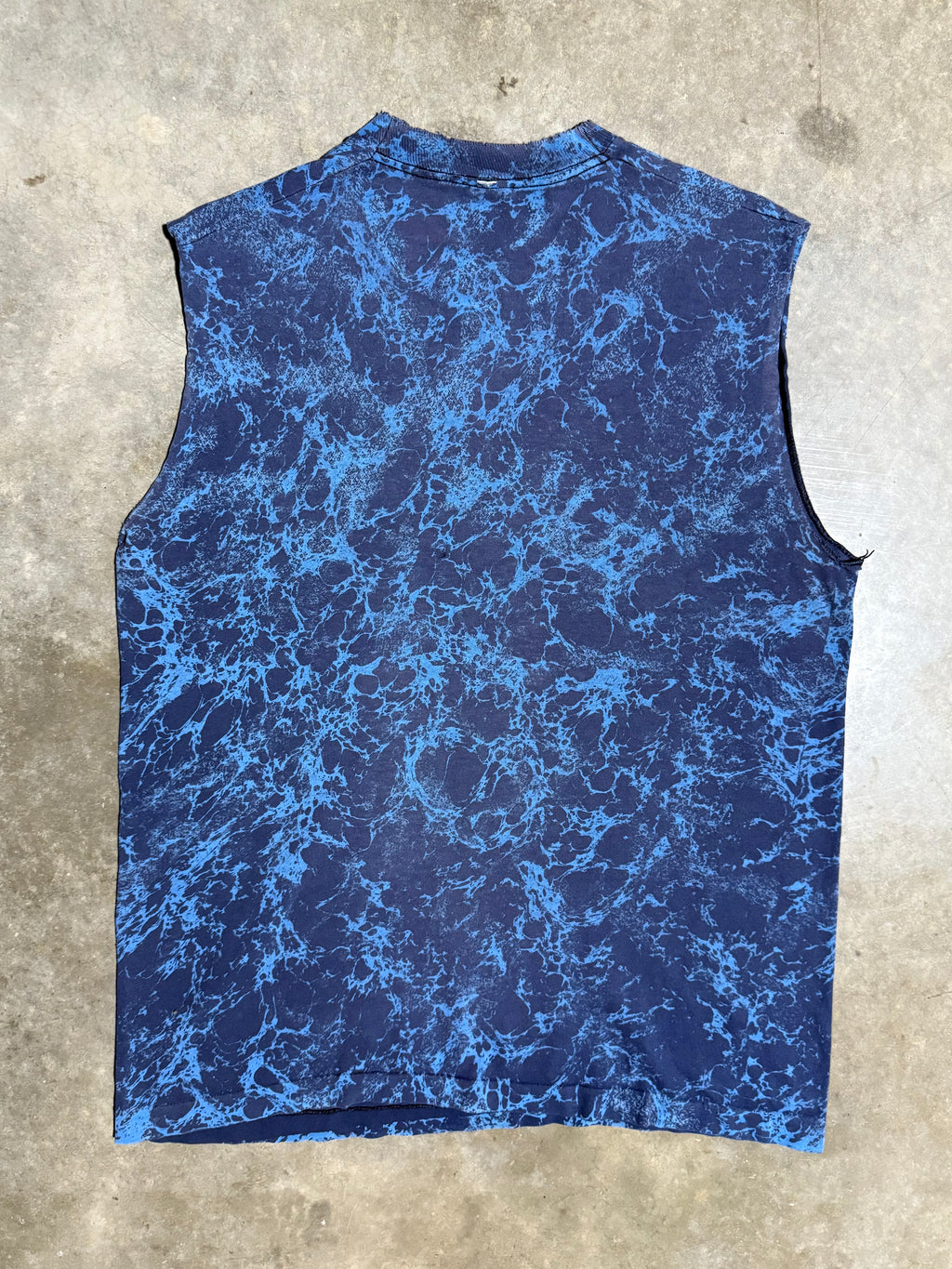 Vintage 1992 Patriots Cutoff Dyed T-Shirt (L)