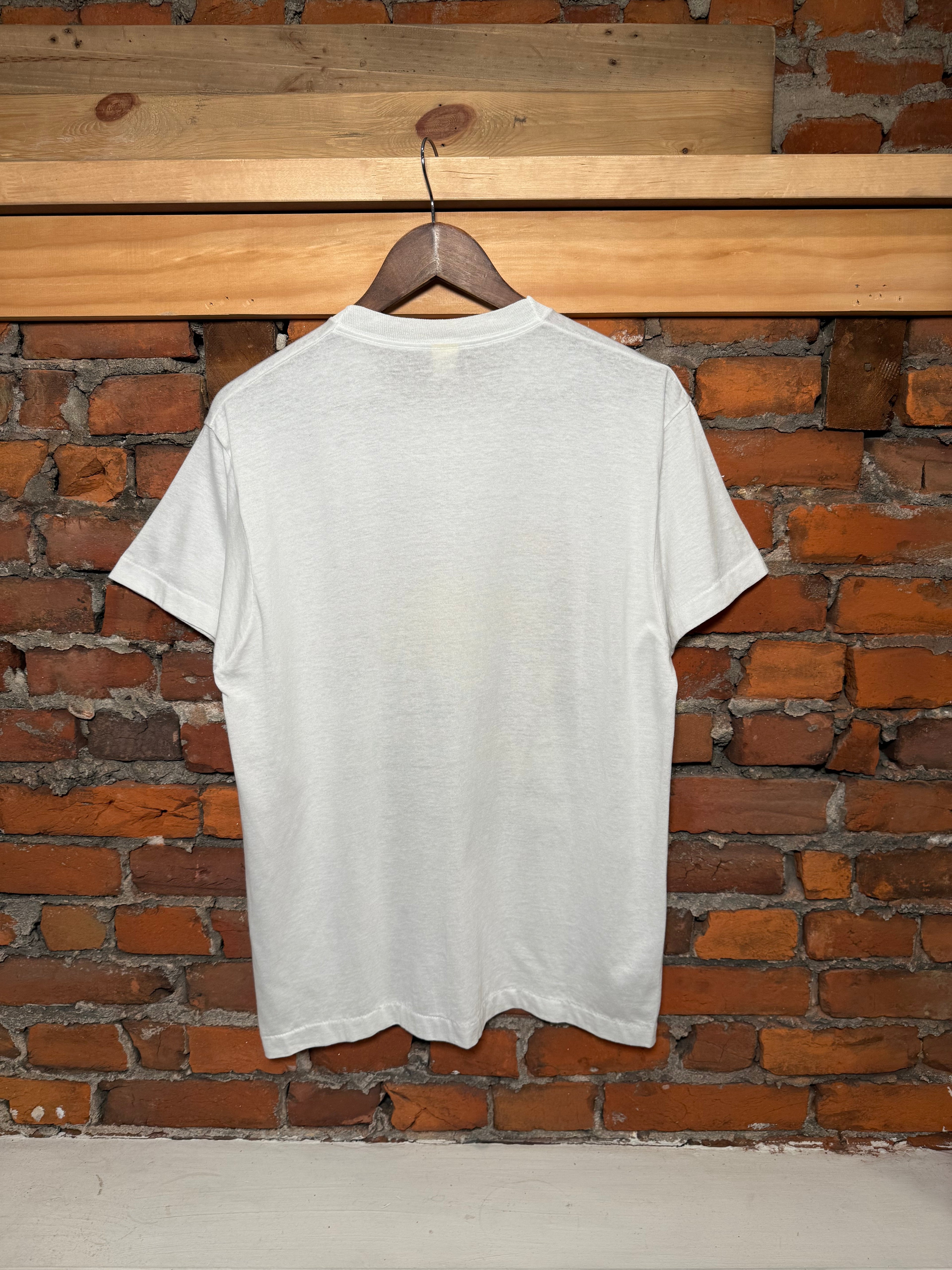 Vintage 80s Neon Print Deer T-Shirt (M)