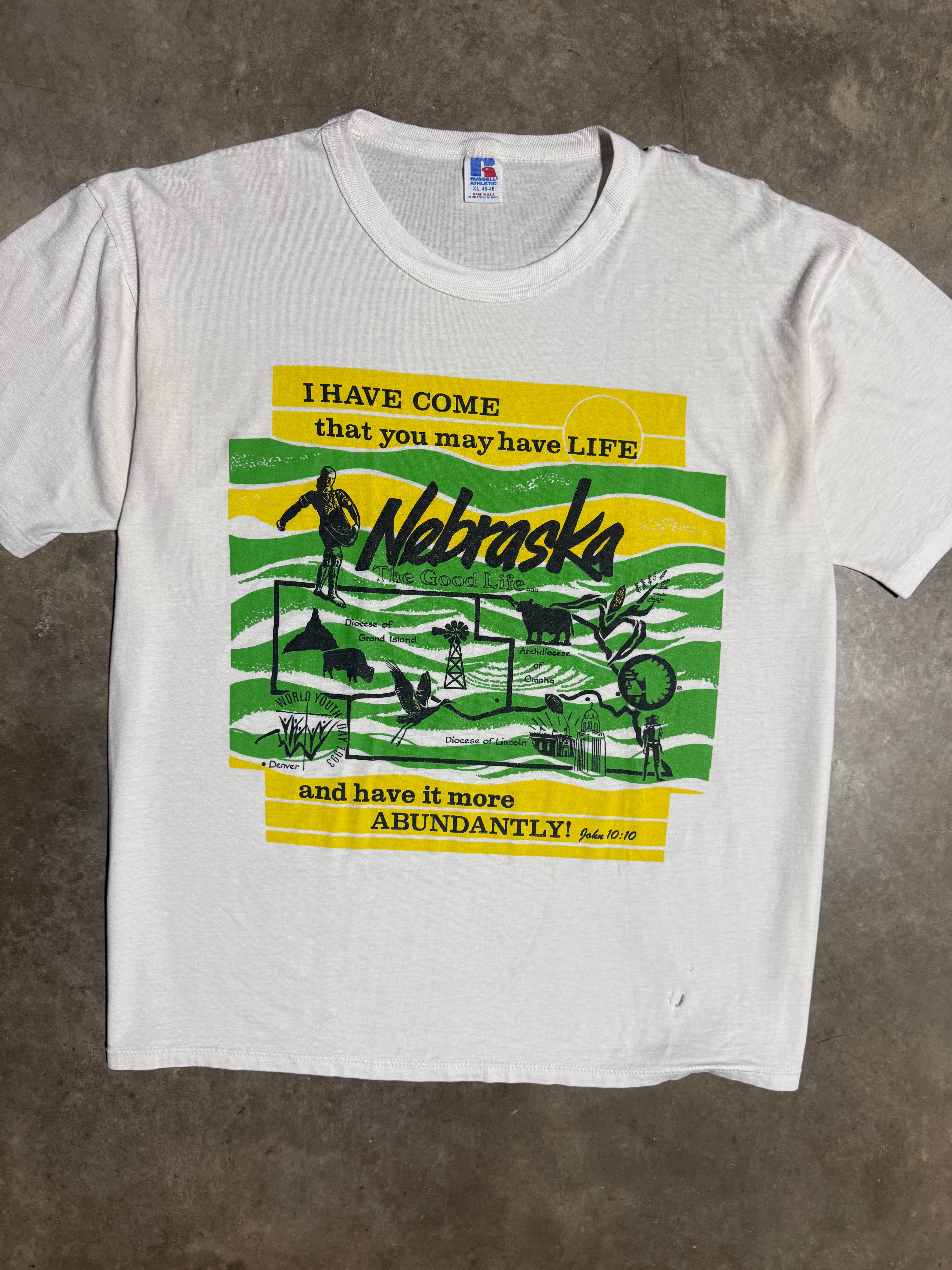 Vintage Nebraska The Good Life T-Shirt (XL)
