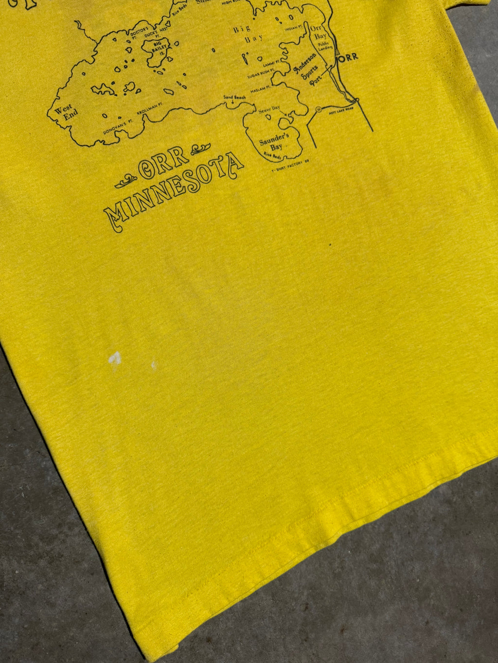 Vintage 1989 Giant Blue Gill Pelican Lake Double Sided Tee (L)