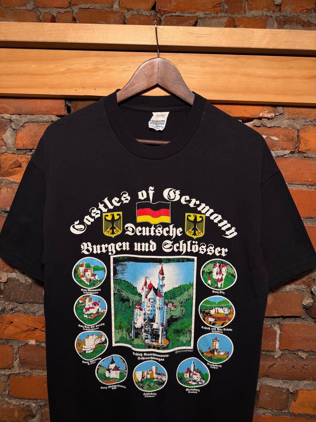Vintage 90s Castles of Germany T-Shirt(L)