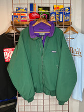 Load image into Gallery viewer, Vintage Lands End Green and Purple Jacket (XL)
