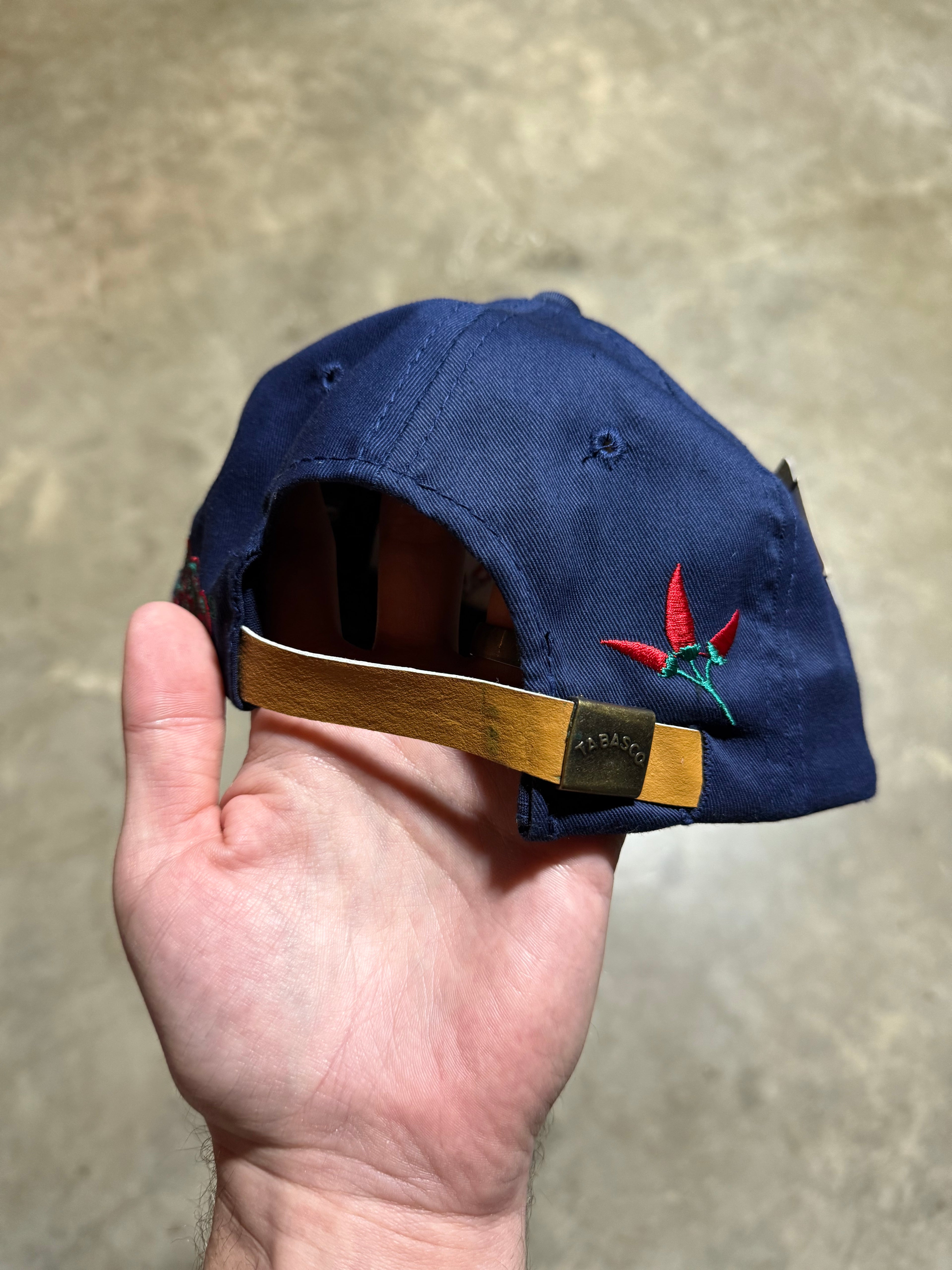 Vintage Tabasco Hot Stuff Leather Strap Hat