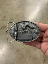 Load image into Gallery viewer, Vintage Silver Cactus Belt Buckle
