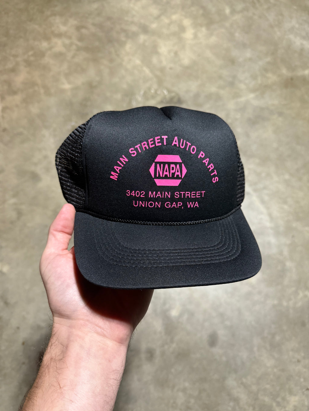 Vintage Napa Main Street Auto Parts Trucker Hat