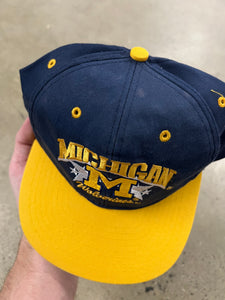 Vintage 90s Michigan Wolverines SnapBack Hat