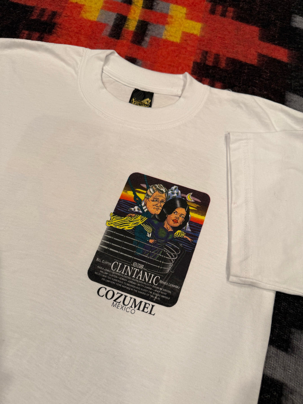 Vintage 90s Bill Clinton Titanic Parody Shirt (L)