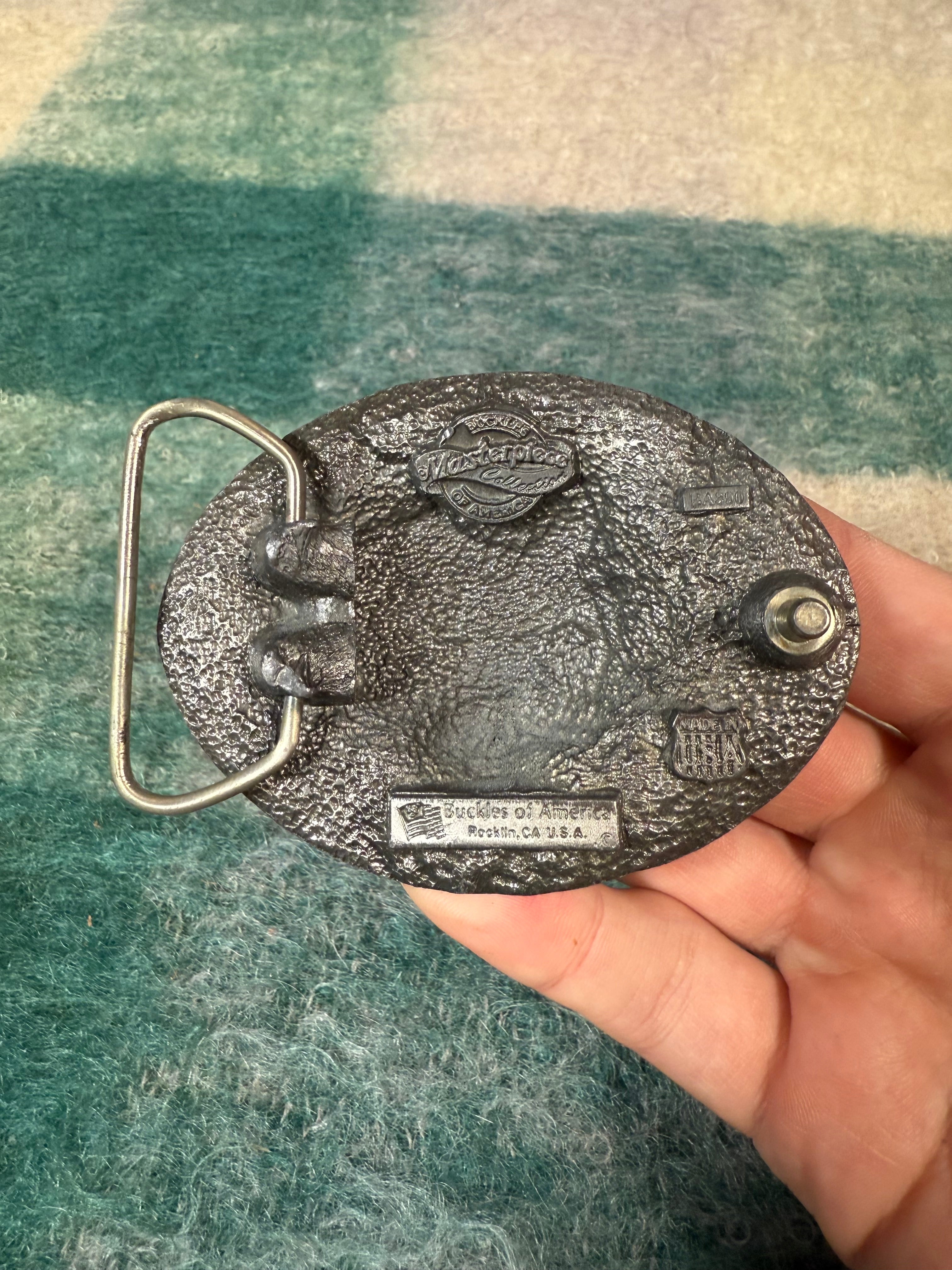 Vintage 3D Wolf Belt Buckle