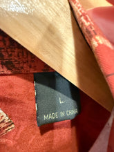 Load image into Gallery viewer, Red Head All Over Fish Button Down Shirt (L)
