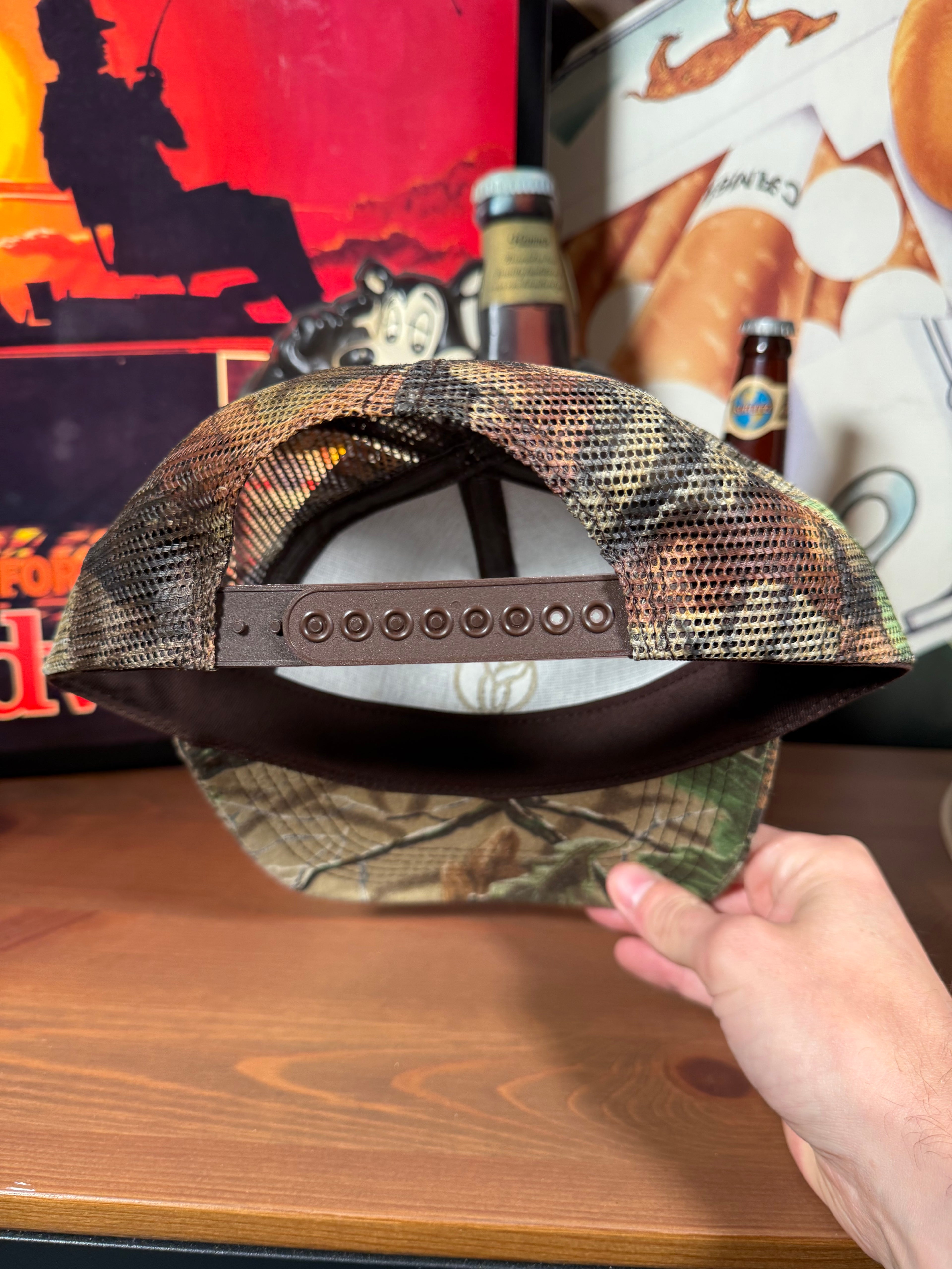 Vintage Realtree Camo Golden Harvest Seed K Products Trucker Hat