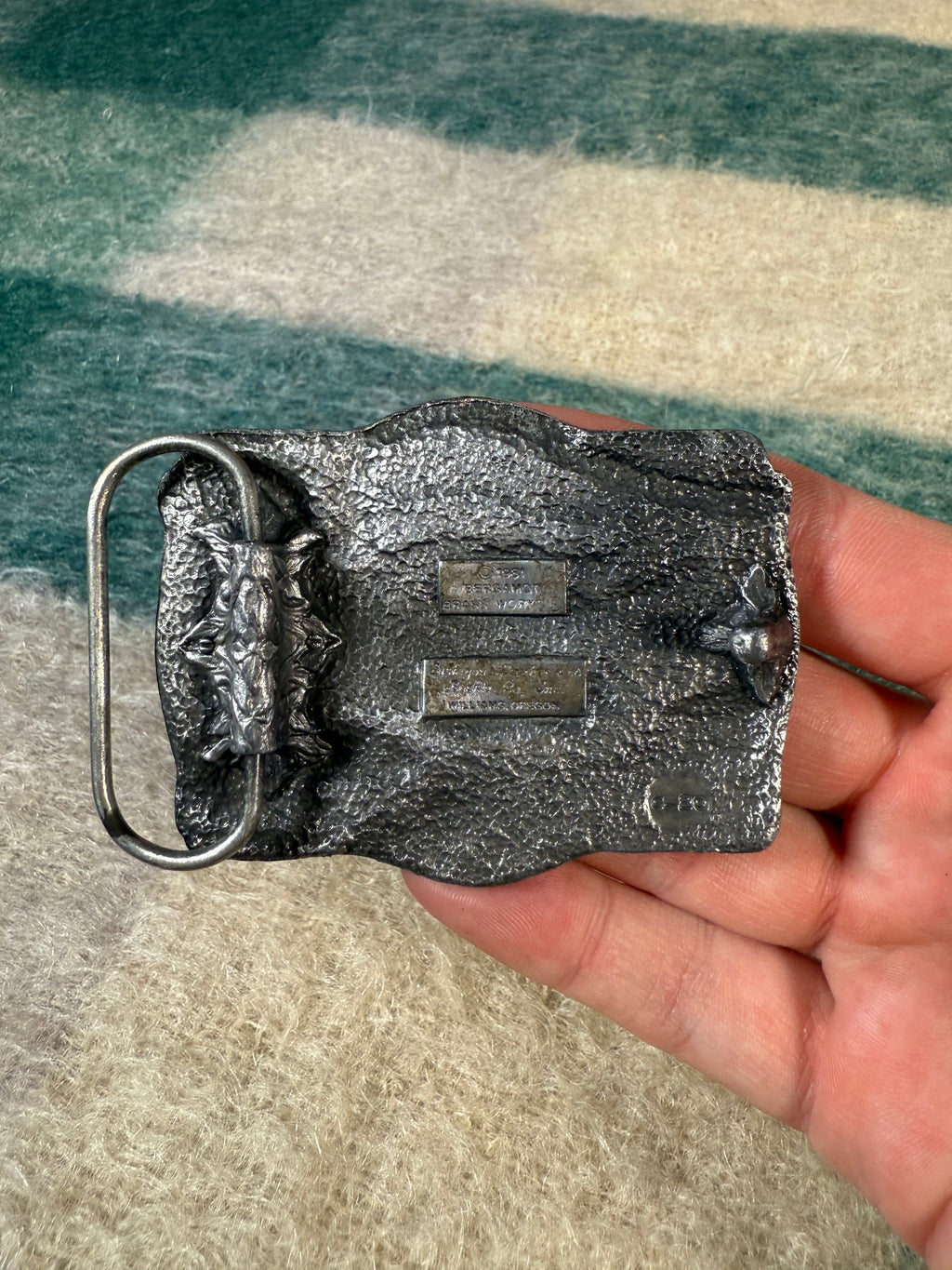 Vintage 1981 Montana What America Was Belt Buckle
