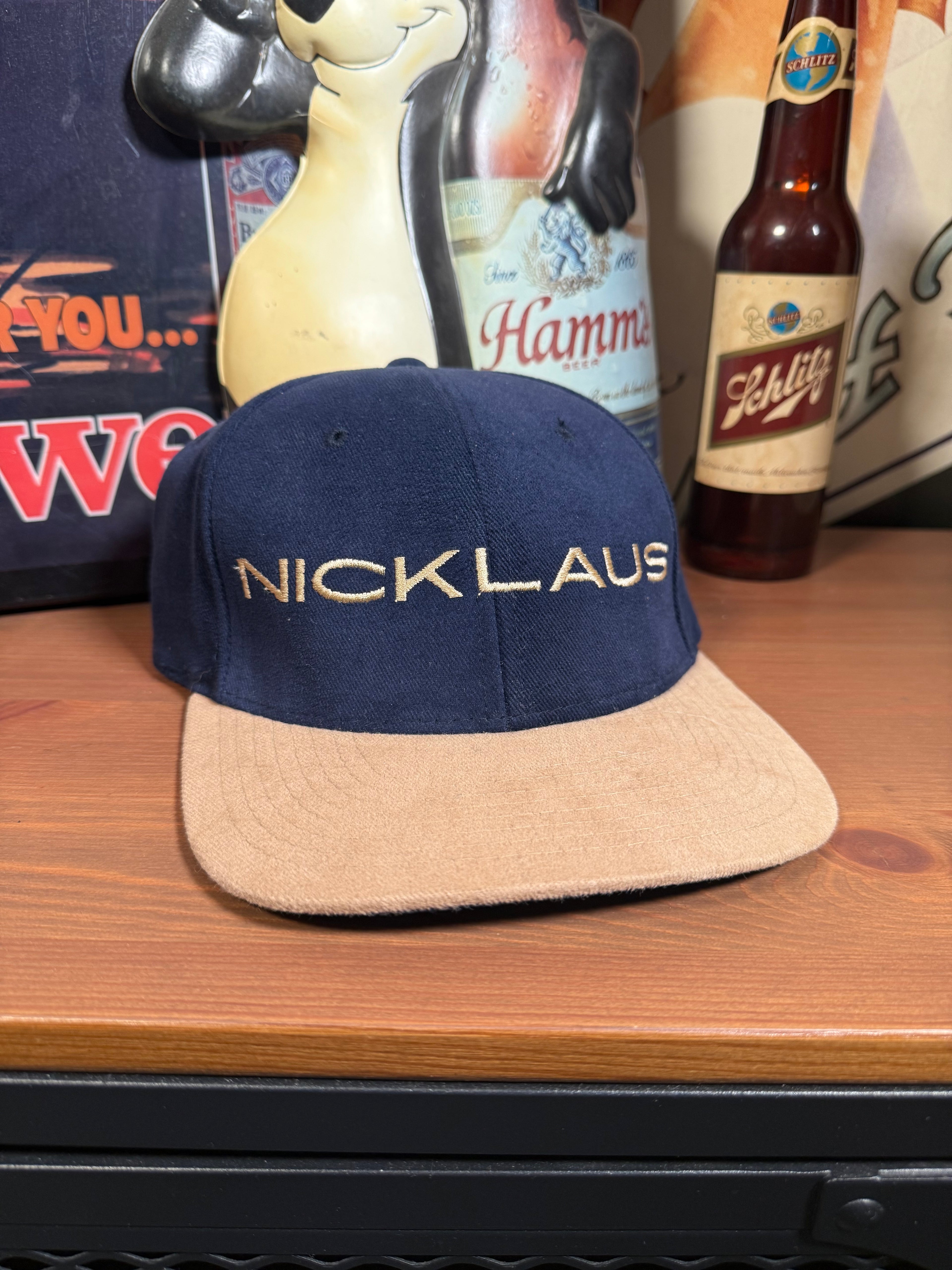 Vintage Nicklaus Golf Leather Strap Hat