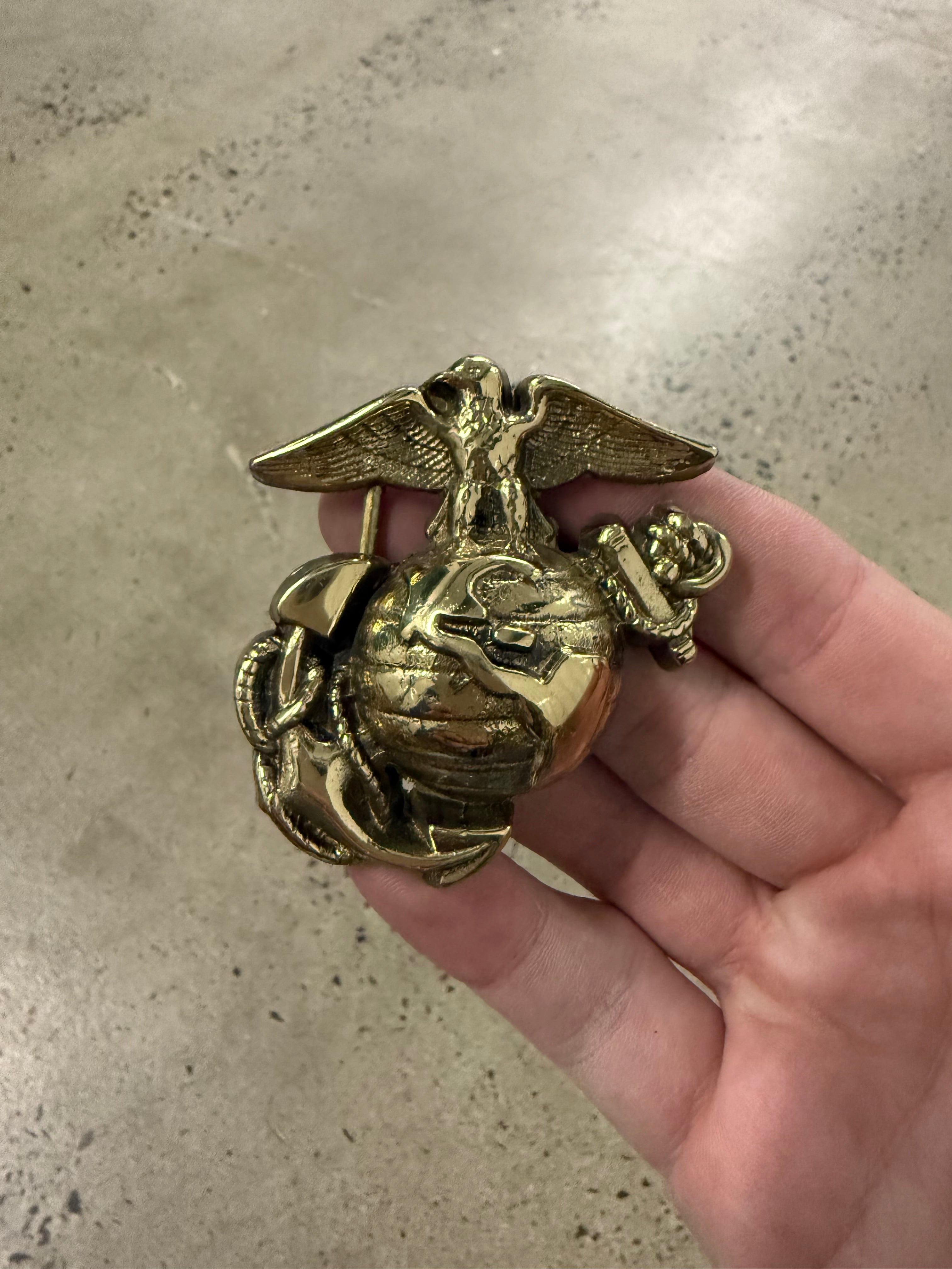 Vintage US Marine Corps Logo Belt Buckle