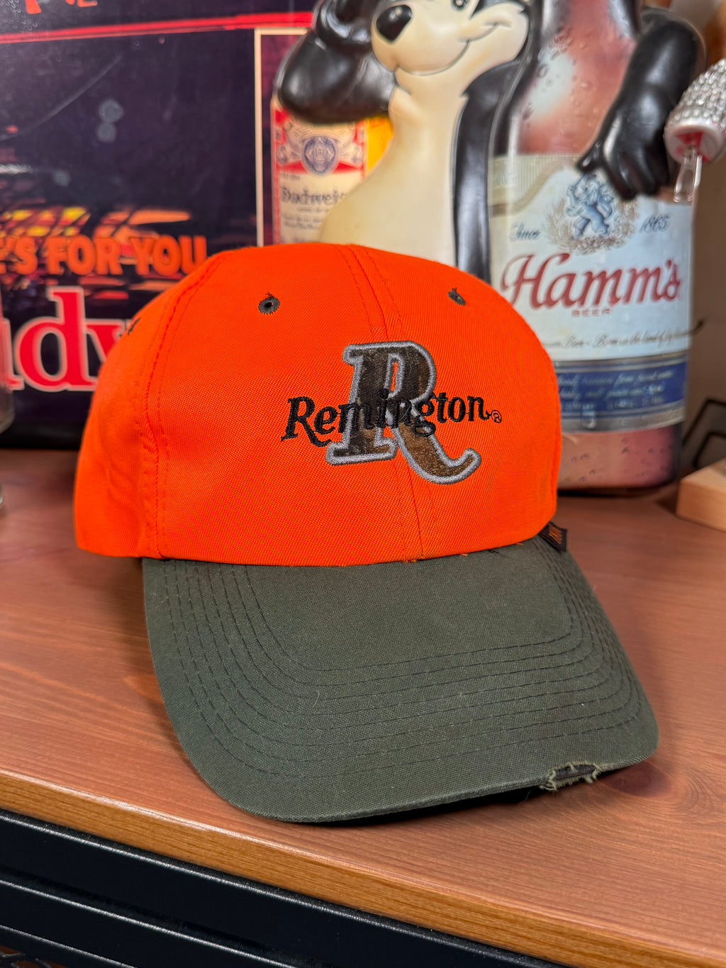 2000s Remington Rifles Orange Strap Hat