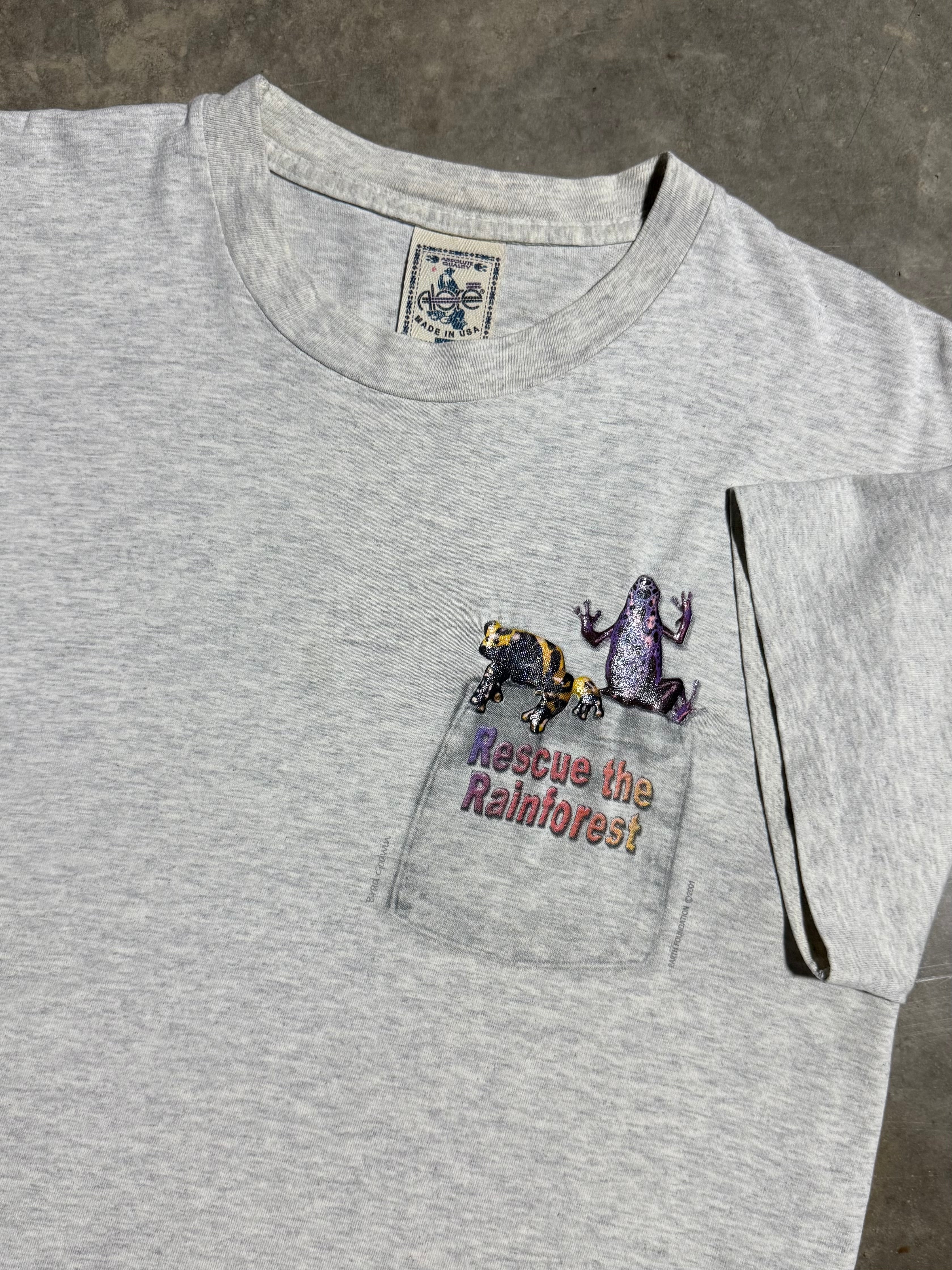 Vintage Rescue The Rainforest Frog Tee (L)